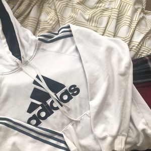 Adidas Black & White Hoodie